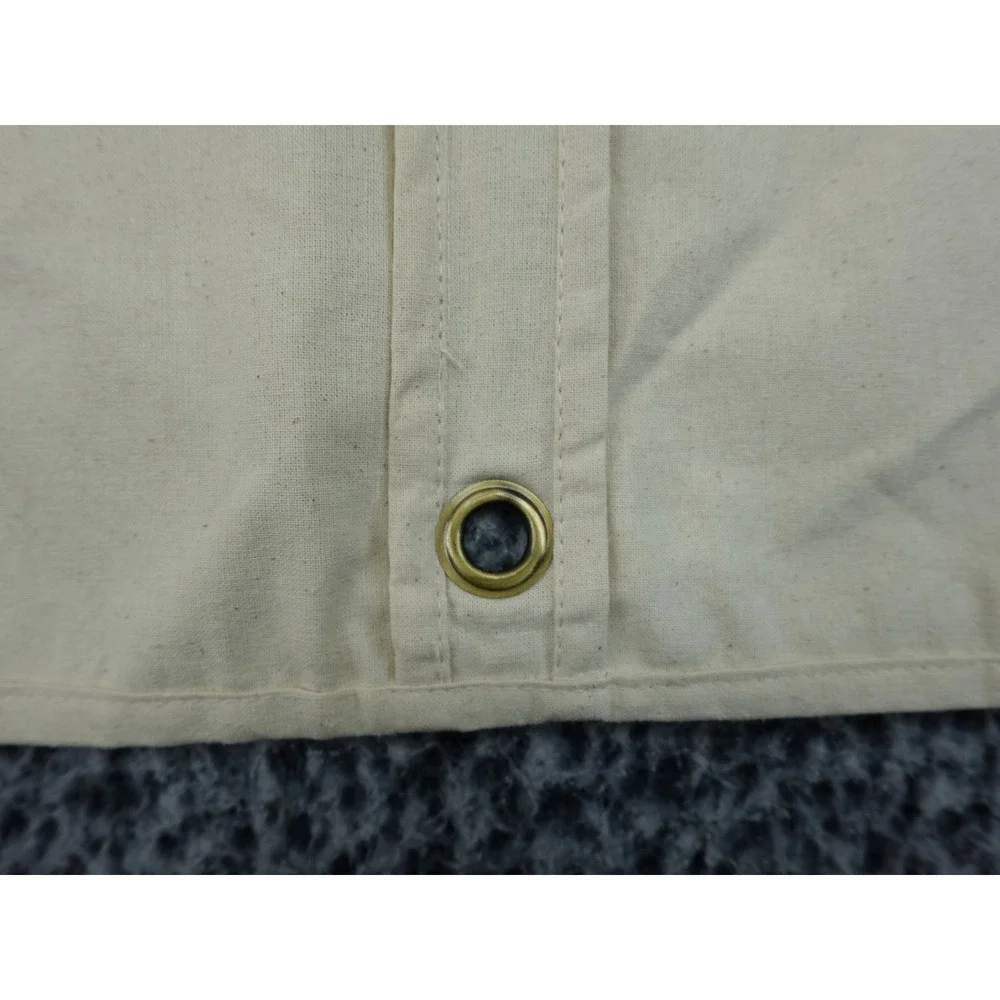Lucky Brand Garment Bag Cream‎ Canvas Zippered Travel Suit Cover Large Logo